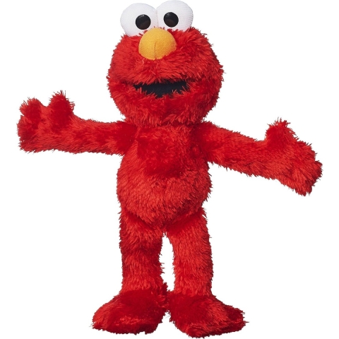 Sesamstraat pluche knuffel pop - Elmo - stof - 28 cm/37 cm staand -