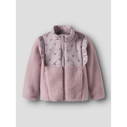 Name It Fleece Jas - NmfMinna - Keepsake Lilac - Name It - 5 jaar (110) - Fleece Jassen