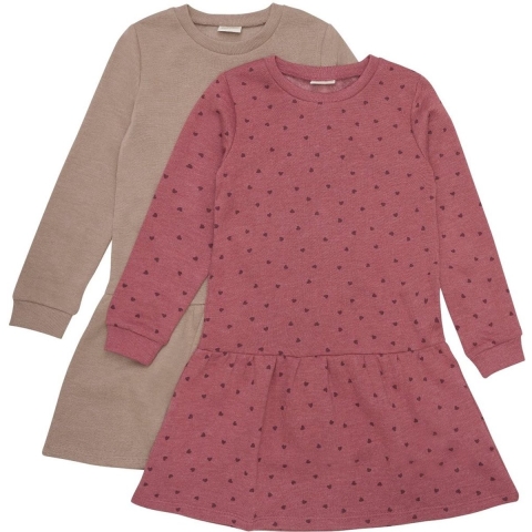 Minymo Jurken - 2-pack - Apple Boter - Minymo - 1 jaar (80) - Jurk