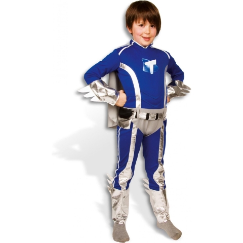 Mega Mindy - Mega Toby verkleedpak 6-8 jaar - met cape - maat 134