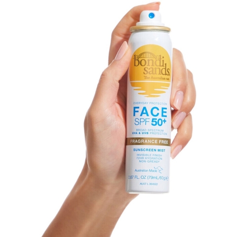 Bondi Sands Zonnebrand Face Mist SPF 50+ F/F 79 ml