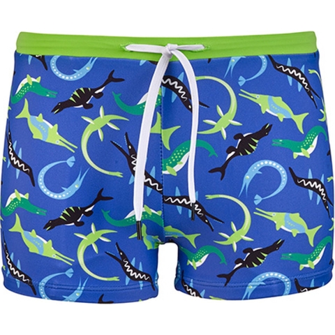 BECO Zwemslips - Ocean Dinos - UV50+ - Blauw - BECO - 4 jaar (104) - Badmode