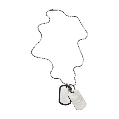 Diesel DX0011040 - Herenketting 60 cm - Zilverkleurig roestvrij staal