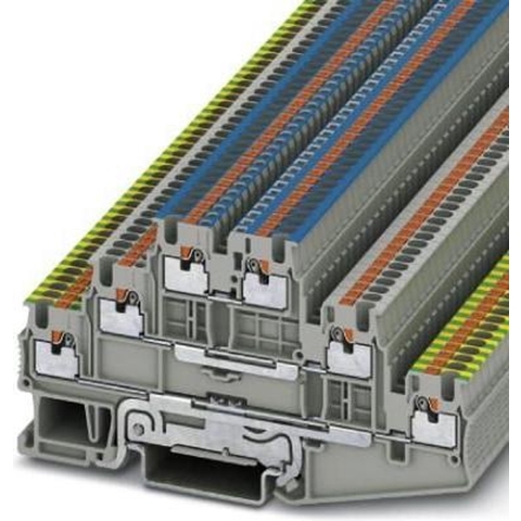 Phoenix Contact 3213755 Aardklem 3-etages 3.5 mm Snelaansluiting Grijs 50 stuk(s)