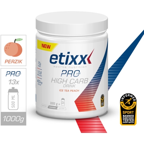 Etixx Pro Line High Carb Drink Ice Tea Peach | 1000 g