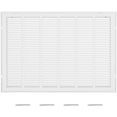 VEVOR Ventilatierooster 83x57,2x4 cm, Geschikt voor inbouwopening van 75,5x50,5 cm, Filter NIET inbegrepen, Afvoerluchtrooster voor de muur, Retourluchtrooster van staal