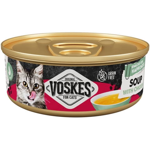 36x Voskes Original Soep Kattensnack Kip 50 gr