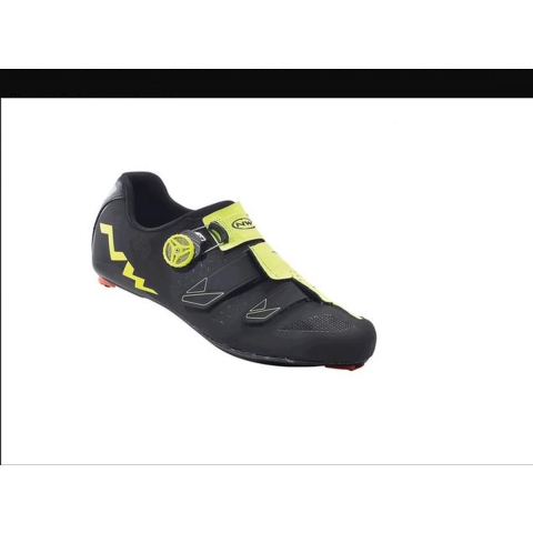 Northwave Phantom Carbon Wielrenschoenen Heren - Zwart/Geel, 46