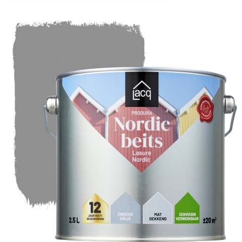 Lacq Produra Nordic Beits Zweeds Grijs 2.5L