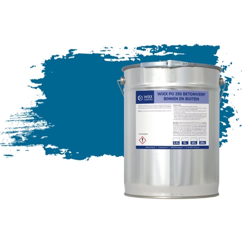 Wixx PU 250 Betonverf Buiten en Binnen RAL 5017 | Verkeersblauw 20L