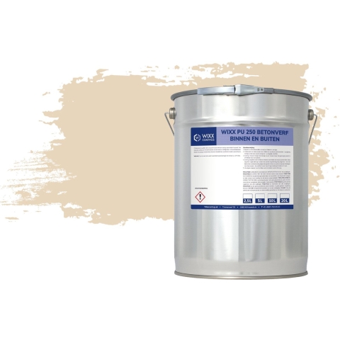 Wixx PU 250 Betonverf Buiten en Binnen RAL 1015 | Ivoorwit 2.5L