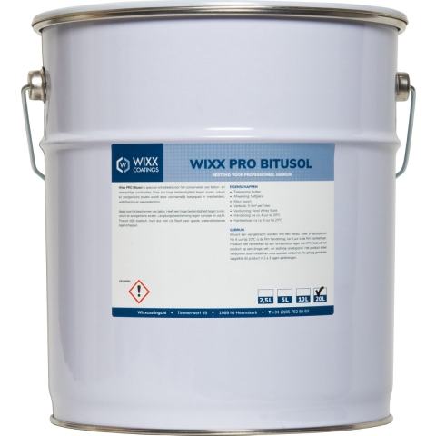 Wixx PRO Bitusol Zwart Zwart 2.5L