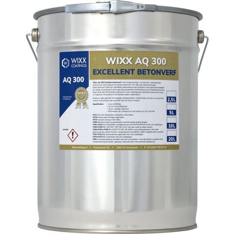 Wixx AQ 300 Excellent Betonverf RAL 5017 | Verkeersblauw 2.5L