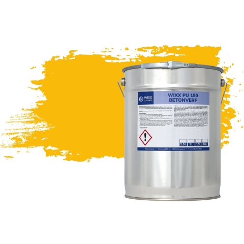 Wixx PU 150 Betonverf RAL 1023 | Verkeersgeel 5L