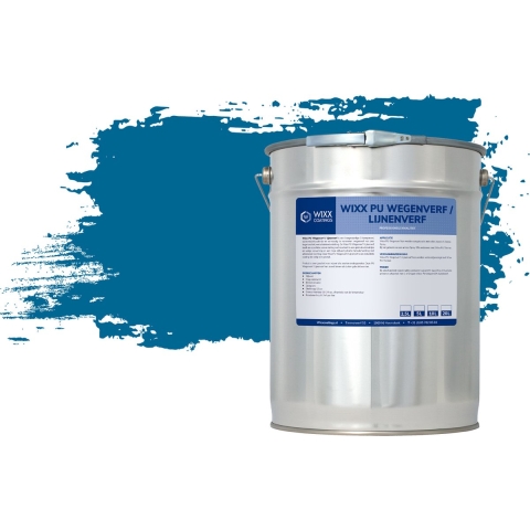 Wixx PU Wegenverf Lijnenverf RAL 5017 | Verkeersblauw 20L