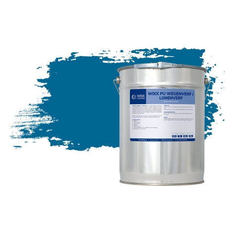 Wixx PU Wegenverf Lijnenverf RAL 5017 | Verkeersblauw 2.5L