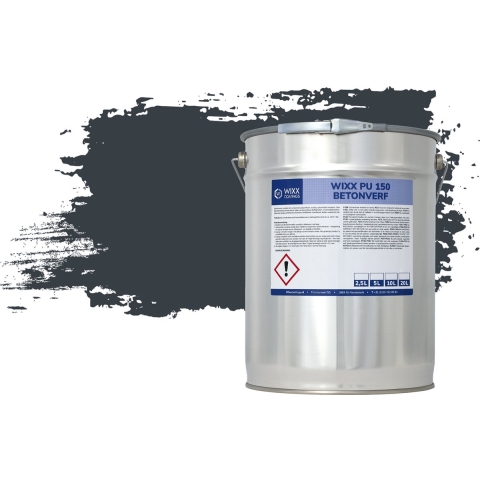 Wixx PU 150 Betonverf RAL 9005 | Gitzwart 20L