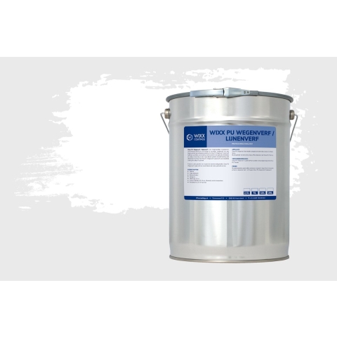 Wixx PU Wegenverf Lijnenverf Wit 2.5L
