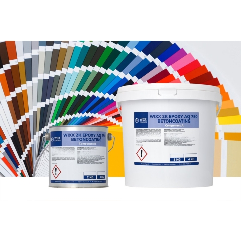 Wixx 2K Epoxy AQ 750 Betoncoating Mengkleur