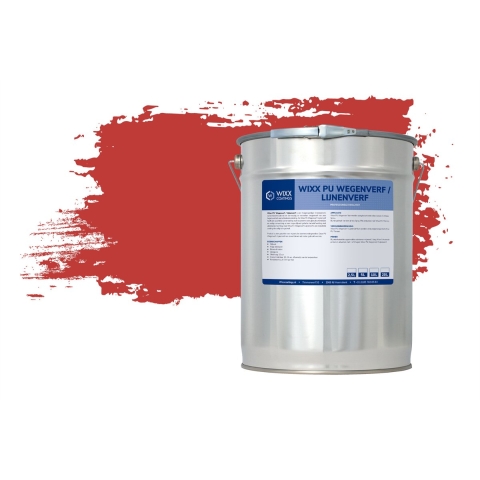 Wixx PU Wegenverf Lijnenverf RAL 3020 | Verkeersrood 10L