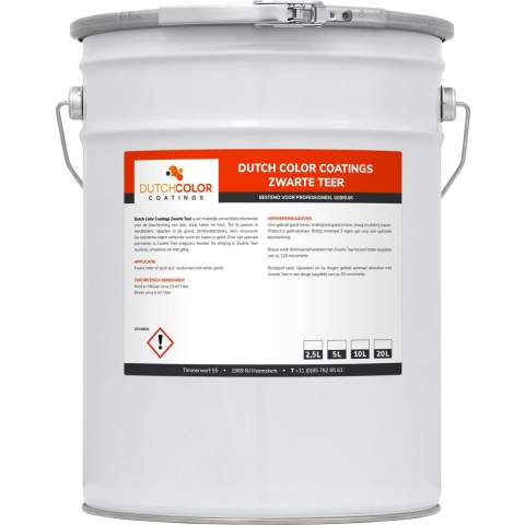 DCC Teer Zwart Zwart 20L