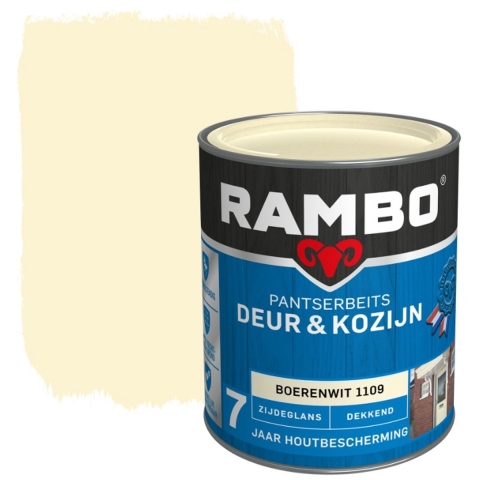 Rambo Pantserbeits Deur&Kozijn Dekkend Boerenwit 2.25L