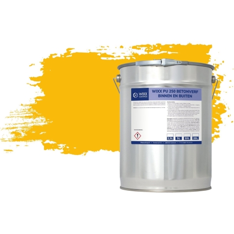 Wixx PU 250 Betonverf Buiten en Binnen RAL 1023 | Verkeersgeel 2.5L