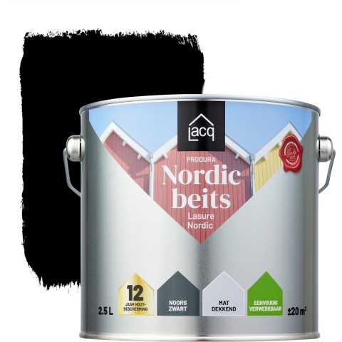 Lacq Produra Nordic Beits Noors Zwart 2.5L