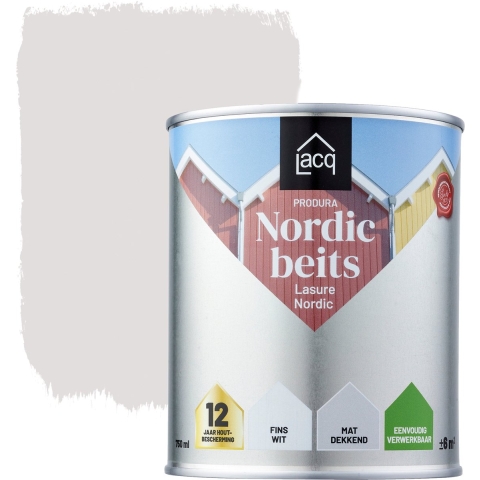 Lacq Produra Nordic Beits Fins Wit 0.75L