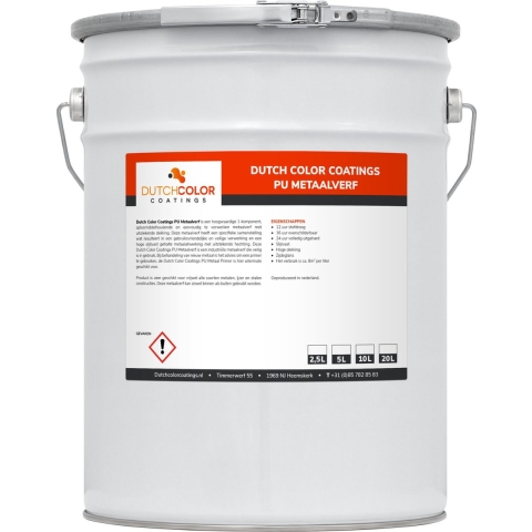 DCC PU Metaalverf RAL 7042 | Verkeersgrijs A 5L