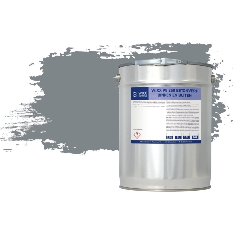 Wixx PU 250 Betonverf Buiten en Binnen RAL 7046 | Telegrijs 2 2.5L