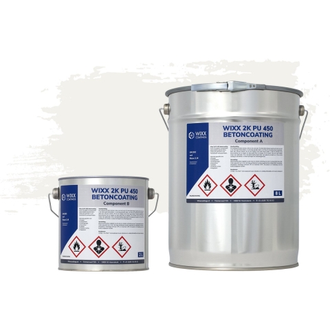 Wixx 2K PU 450 Betoncoating RAL 9016 | Verkeerswit 5L