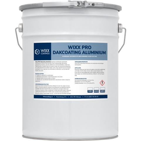 Wixx PRO Dakcoating Aluminium Zwart 10L