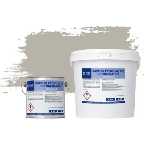 Wixx 2K Epoxy AQ 750 Betoncoating RAL 7038 | Agaatgrijs