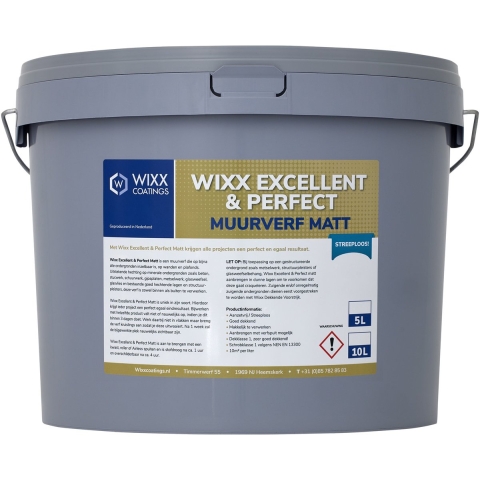 Wixx Excellent en Perfect Muurverf Matt 10L