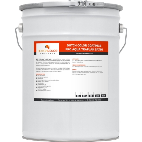 DCC PRO Aqua Traplak Satin RAL 7021 | Zwartgrijs 20L
