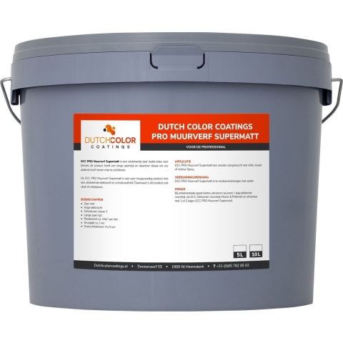 DCC PRO Muurverf Supermatt Wit 10L