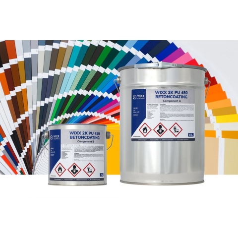 Wixx 2K PU 450 Betoncoating Mengkleur 10L
