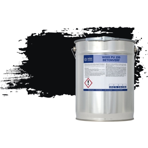 Wixx PU 150 Betonverf RAL 9005 | Gitzwart 5L