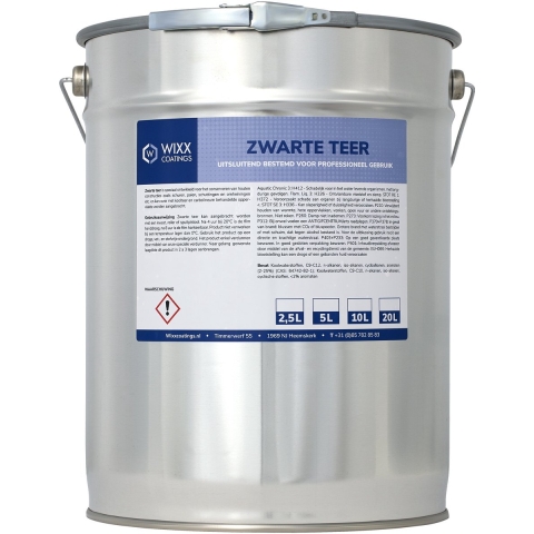 Wixx Zwarte Teer Zwart 10L