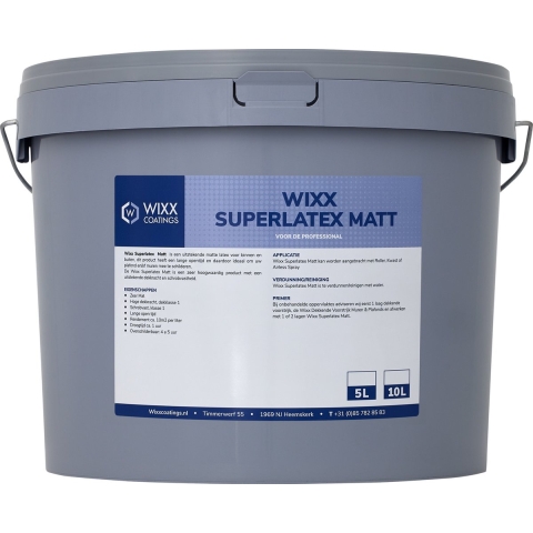 Wixx Superlatex Matt voor Binnen en Buiten 5L