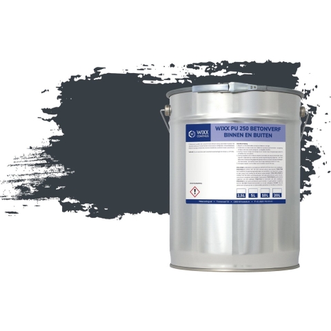 Wixx PU 250 Betonverf Buiten en Binnen RAL 7016 | Antracietgrijs 2.5L