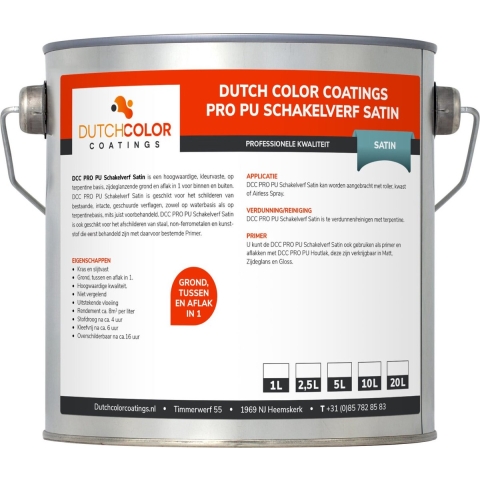 DCC PRO PU Schakelverf Satin RAL 9005 | Gitzwart 1L
