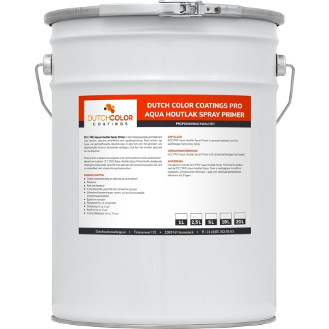 DCC PRO Aqua Houtlak Spray Primer RAL 9001 | Crèmewit 2.5L