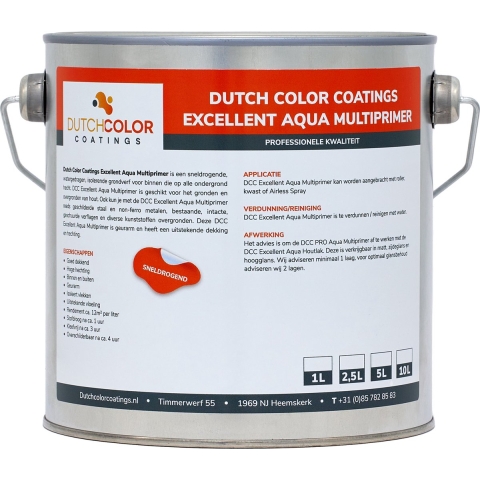 DCC Excellent Aqua Multiprimer RAL 9005 | Gitzwart 10L