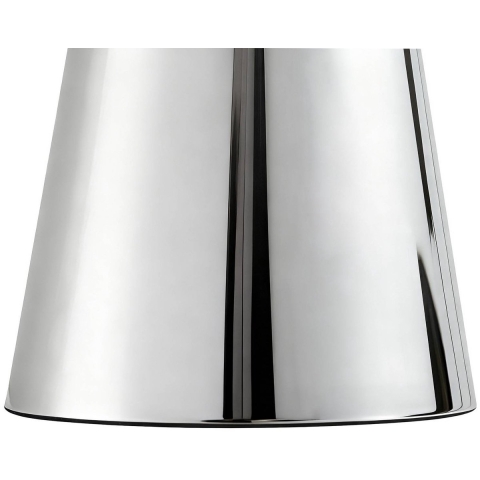 Lindby - Nevijo LED-tafellamp op batterijen, Ø 20 cm, USB, chroom, dimbaar