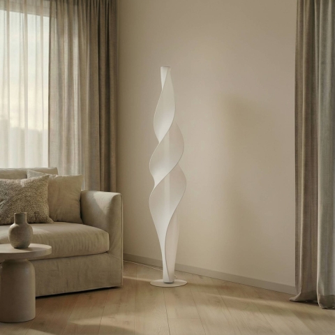 Lucande - Novelle LED vloerlamp, wit, CCT, hoogte 137 cm