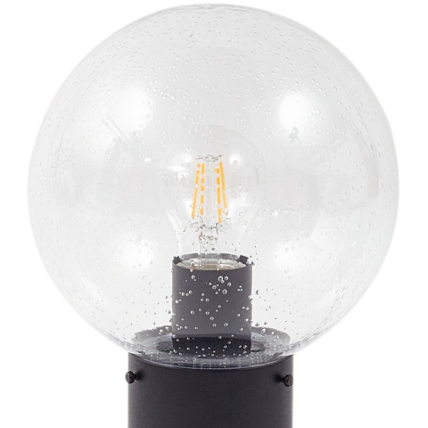 Lindby - Dangan sokkellamp, hoogte 32 cm, glas, helder, metaal