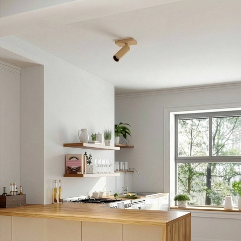 Arcchio - Brinja Slim plafondspot, 1-lamp, coffee, GU10 MR11