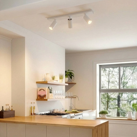 Arcchio - Brinja Slim plafondspot, 3-lamps, wit, GU10 MR11